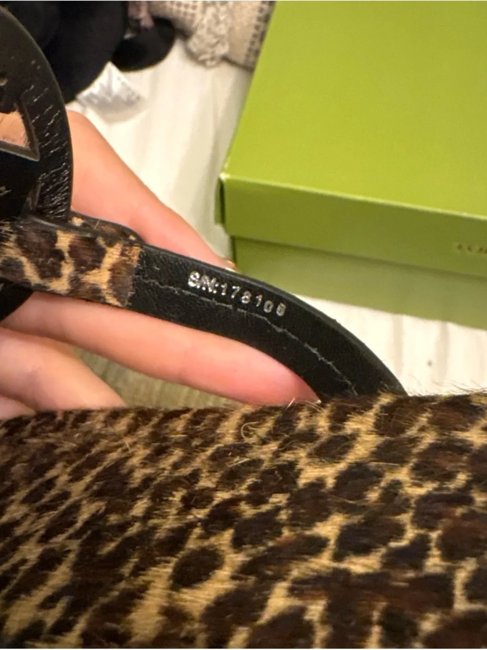 Tory Burch Leopard Print Logo Thong Sandals